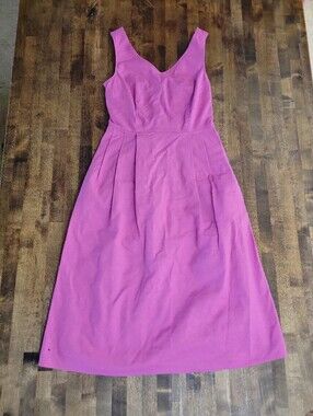 Lands' End Women's Pink Sleeveless V Neck Dress Size 2